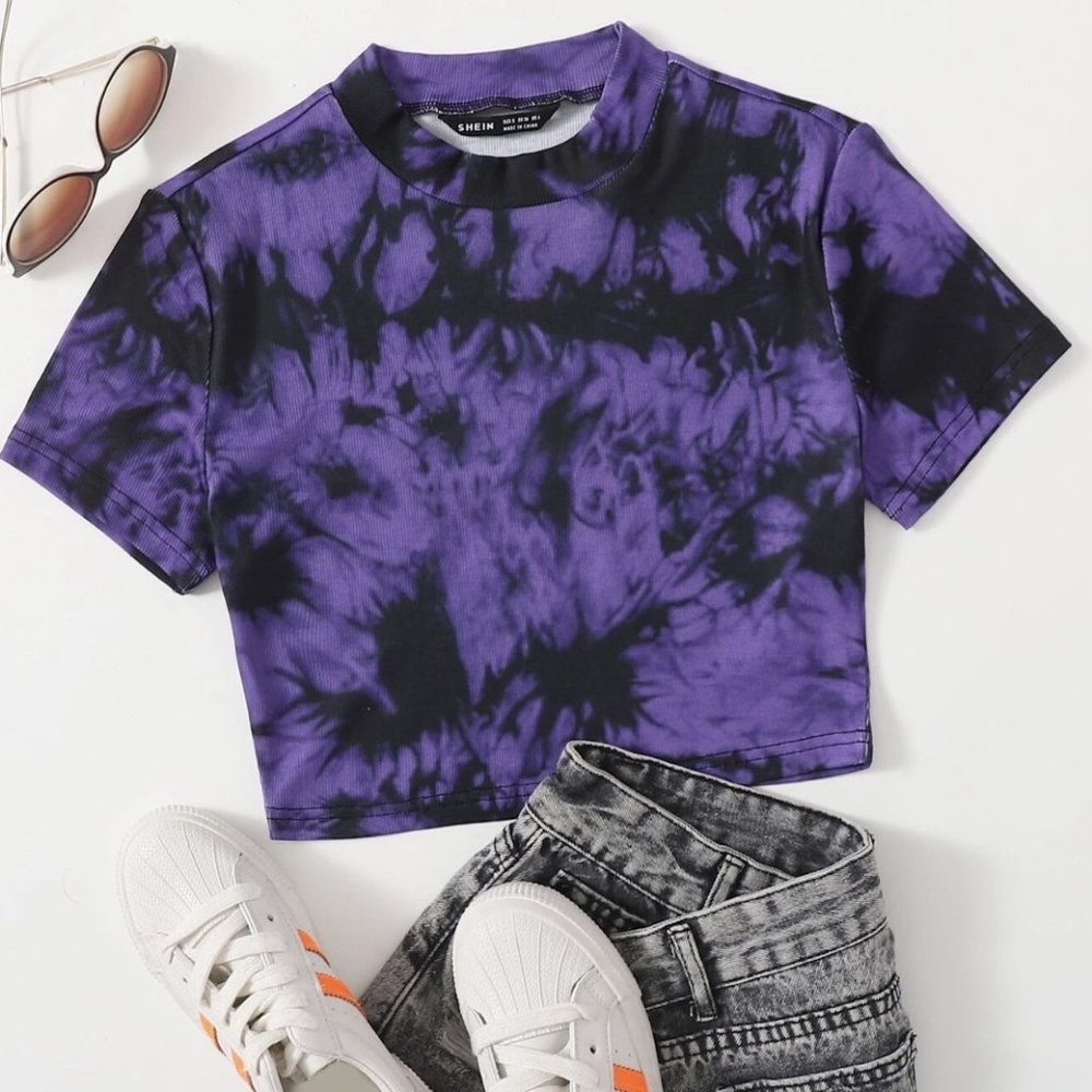 Purple Tie dye top